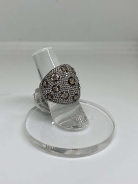 18kt Chocolate And White Diamond Ring