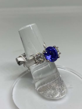 Platinum Tanzanite Ring