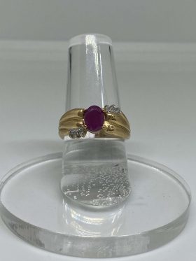 purple diamond rings