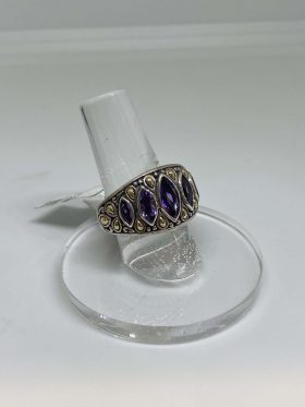 Ring with blue and yellow